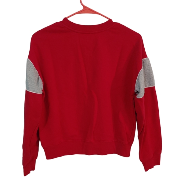 COCA-COLA Red Logo Crewneck Sweatshirt with Grey Accents Size Small - Picture 3 of 6